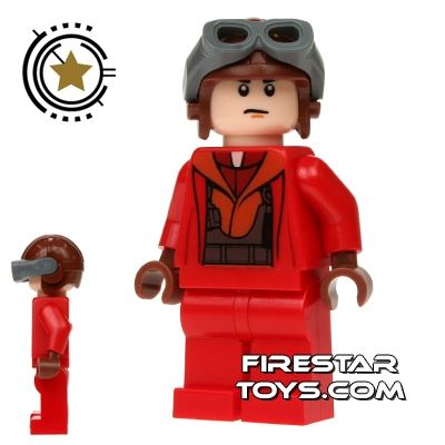 LEGO Figur Minifigur Star Wars Naboo Fighter Pilot Tan Jacket sw0160 sw160